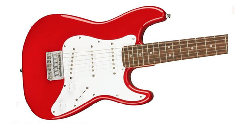 Guitarra eléctrica Squier by Fender Mini stratocaster de álamo dakota red brillante con diapasón de laurel indio