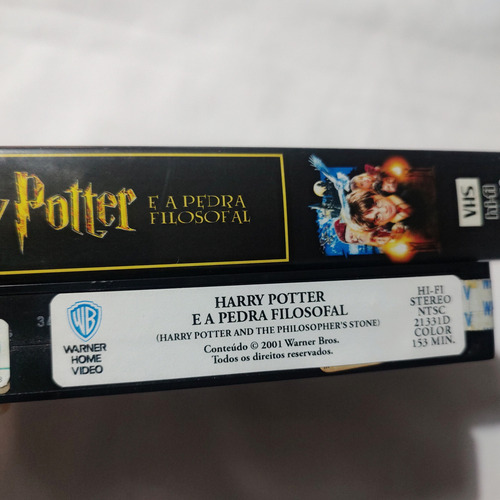 Vhs Harry Potter E A Pedra Filosofal - Dublado *reprodução (Usado)
