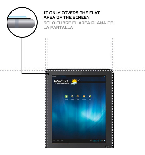 Protector Mica Pantalla Para Tablet Primux Ciclon 9.7