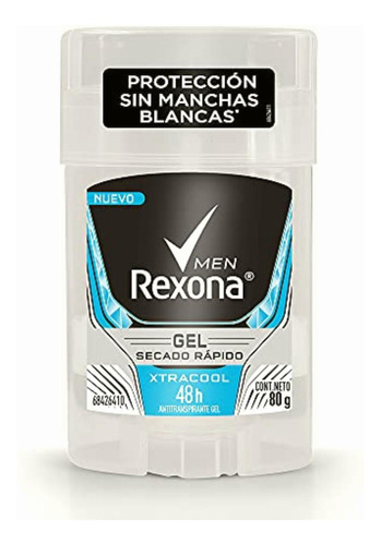 Rexona Antitranspirante Para Hombre Xtracool En Gel 80 G