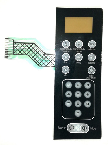 Imagen 2 de 3 de Frente Membrana Microondas Teclado Whirpool Wmd20ss