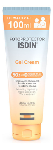 Fotoprotector Isdin Gel Cream Spf50+ 100ml