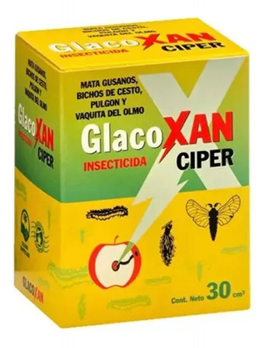 Glacoxan Ciper Insecticida Gusanos Pulgon Bichos Cesto 30cc 