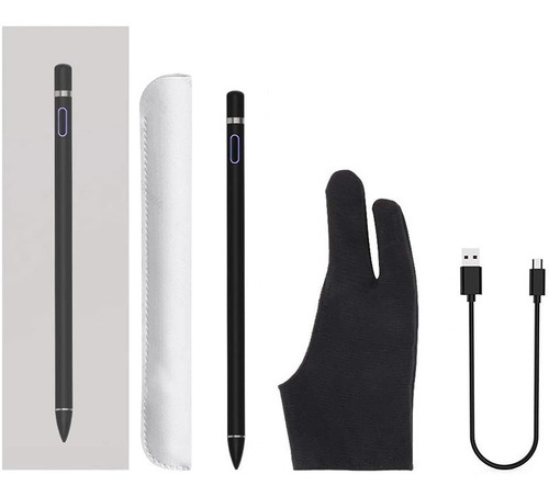 Imagen 4 de 6 de Lapiz Pencil Stylus + Guante (iPad, Samsung, Móvil, Tablet)