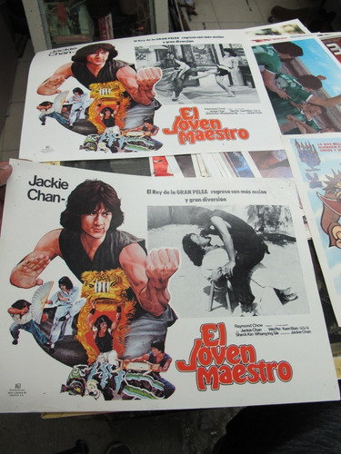 El Joven Maestro Jackie Chan 1980  Set De 2  Cartel Cine 