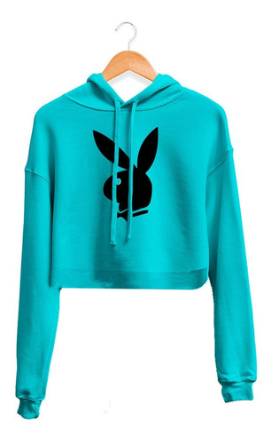 Hoodie Crop Top Playboy