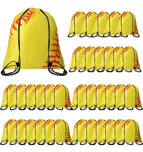 36 Bolsa Softbol Cordon Para Deporte Gimnasio Unisex Niño 30