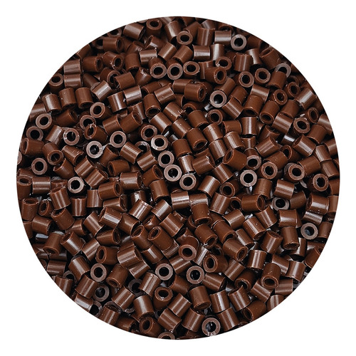 1kilo Hama Beads 5mm Color A , 18000beads Aprox Color Cafe Oscuro Diámetro 5 Mm