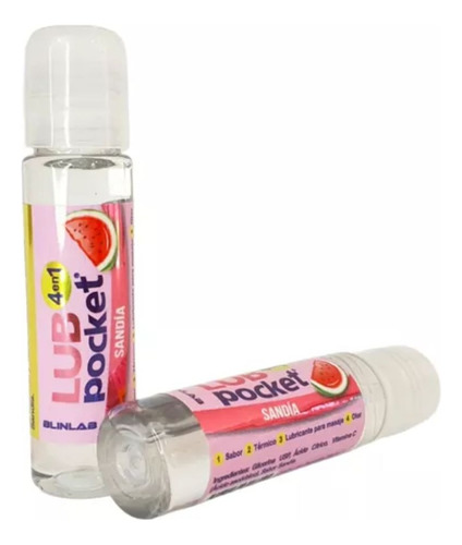 Lubricante Lub Pocket 4 En 1 Suave Y Térmico Varios Sabores 