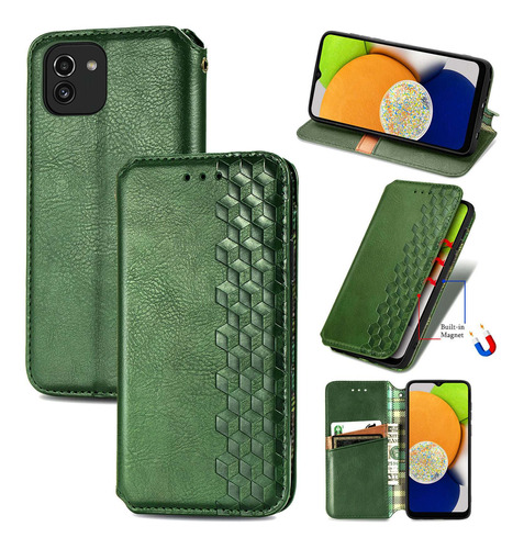 Funda Con Tapa Tipo Cartera Sd61 Para Samsung Galaxy A03