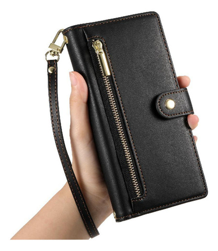 Funda Abatible For Realme Gt6 5g Con Ranuras For Tarjetas