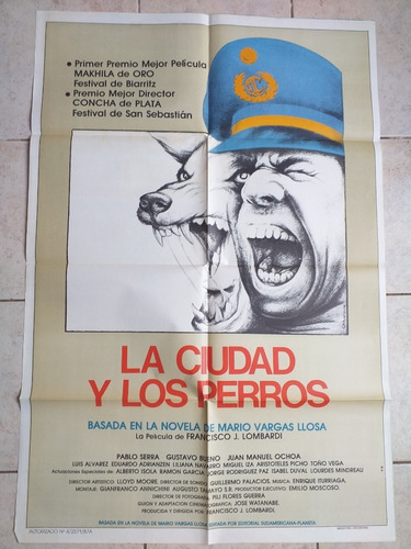 Poster Afiche Cine - La Ciudad Y Los Perros *