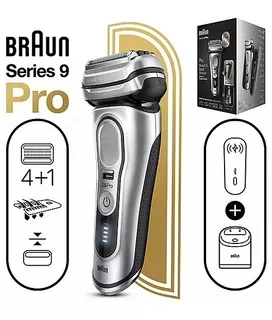 Barbeador Braun Serie 9 Pro 9477cc Prateado Case Carregador