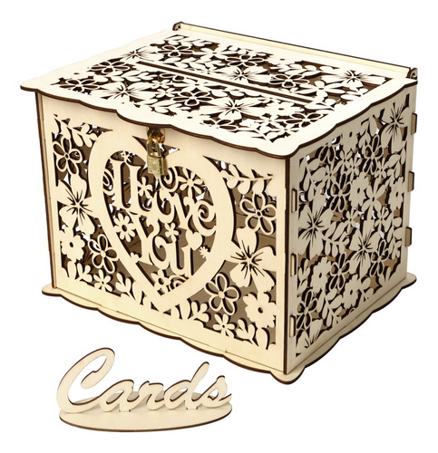 Caja De Tarjetas De Boda Con Candado, Diy Money, Cajas De Re