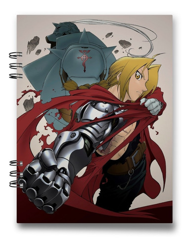 Imagen 4 de 5 de Cuaderno Full Metal Alchemist 15x20 Cms Mediacarta 100 Hojas