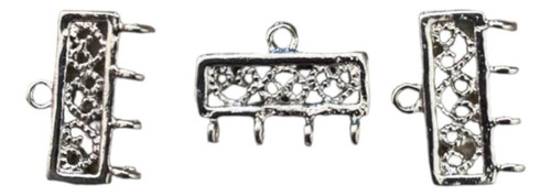 50 Terminales Para Collar Conector De Plusera Para 3 Hilos