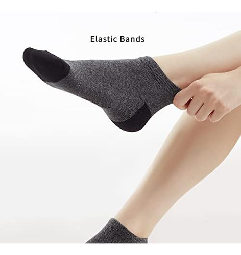Monfoot Paquete De 10 Calcetines Tobilleros Acolchados De Al