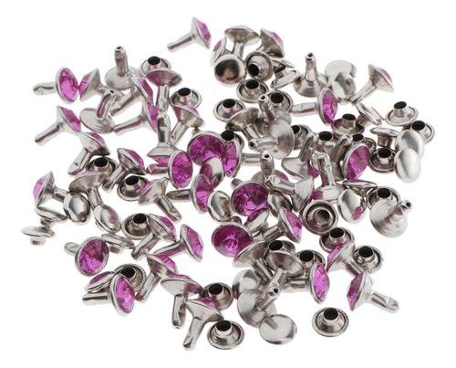 50pcs Remaches De Botón A Presión Artesanía De Cuero Para