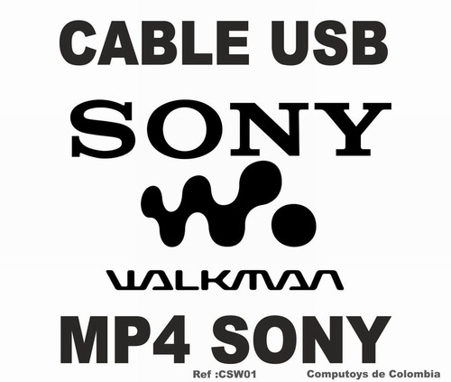 Imagen 5 de 6 de Zcsw01 Cable Usb Datos/carg Sony Walkman Mp3-mp4 Computoys