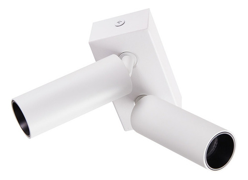 Nordecor Spot Led Kona Duplo 2x3w 2700k Irc 97 480lm Estrutura Branco