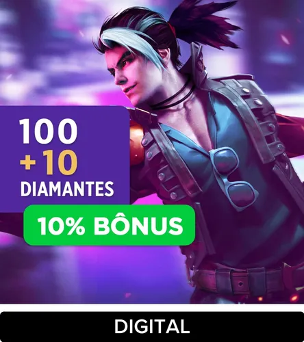 Free Fire - 100 Diamantes + 10% De Bonus Gift Card (Digital)