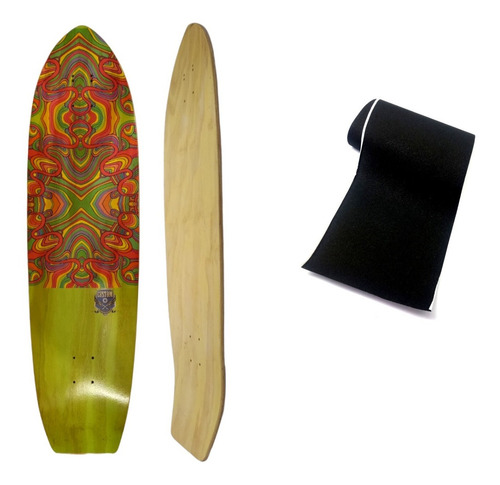 Imagem 1 de 1 de Shape Long Simulador De Surf Customskates 38 Estampa