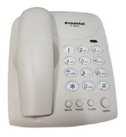 Teléfono Fijo De Casa O Oficina Posantel Mod T-9021.