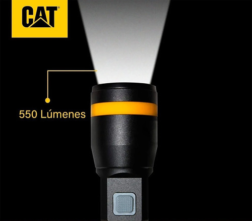 Linterna Táctica Cat Caterpilar 550 Lumens Recargable Regula