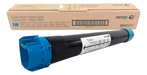 Toner Xerox Cyan 006r01512 Wc 75xx 78xx 7970 C80xx Tinta Cian