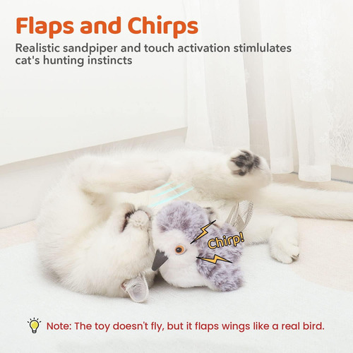 Potaroma Flapping Bird Cat Toys (não Voa)
