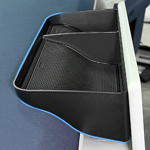 Caja De Almacenamiento Negra Con Pantalla De Control Central