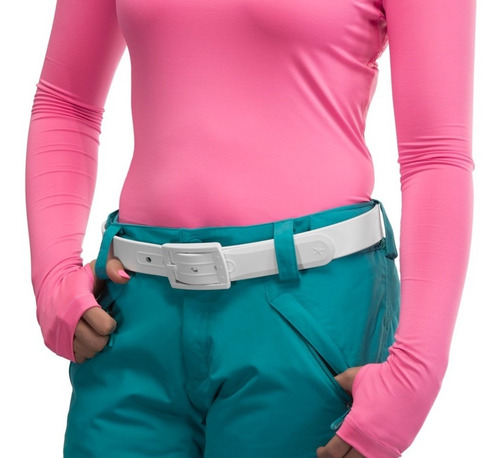 Cinturón Unisex Ajustable De Plástico Rojo
