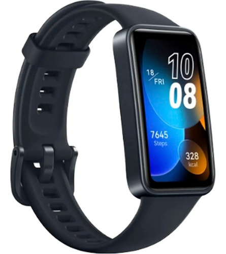 Smartwatch Huawei Band 8 Caixa Preto Pulseira Preto Bisel Preto Desenho Da Pulseira Milanese