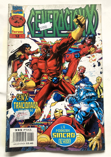 Comic Marvel: Generación-x (no X-men) #12. Editorial Forum 