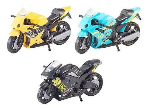 Teamsterz Moto Juguete De Metal Speed Bike 1:43 12cm Colores
