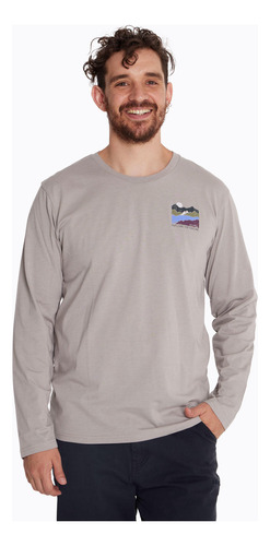 Polera Hombre Logo Gris Merrell