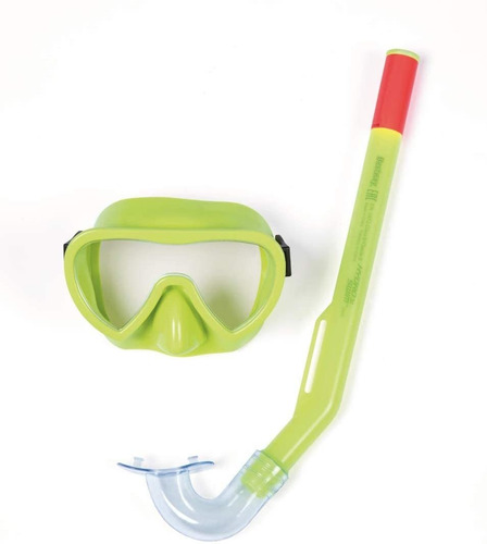 Set De Snorkel Clasico Hydro Swim Buceo Bestway Verde +3años