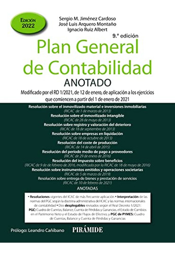 Plan General De Contabilidad Anotado: Modificado Por El Rd 1