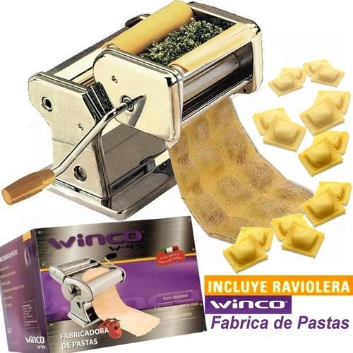 Imagen 3 de 3 de Maquina Fabrica Pastas Acero Fideos Raviolera Tallarin Cinta