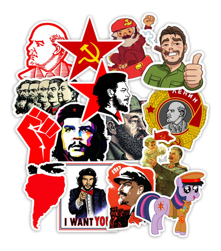 Stickers Comunismo Che Guevara Socialismo 30 Unidades