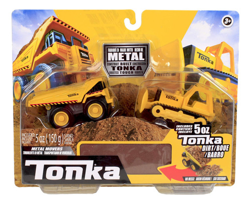 Tonka - Paquete Combinado De Motores Metálicos - Camión V. Color Amarillo