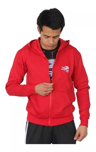 Sudadera con cierre Fire Sports con gorro y cangurera color Rojo – Fire  Sports