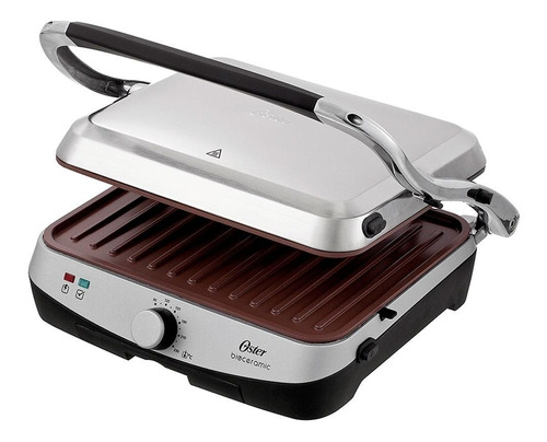 Plancha Panini Asador Eléctrico Oster Ckstpa4881 Bioceramic