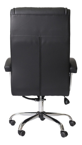Cadeira Ergonômica de Escritório Presidente Executiva Big Com 42 Molas Ensacadas, Pillow Top no Assento e Encosto, Sistema Relax Com Trava, Suporta até 150kg Preta