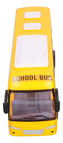 Juguete De Autobús Amarillo, Minimodelo De Coche, Alta Simul