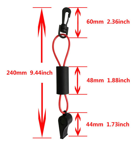 2 Accesorios De Silbato De Kayak De Seguridad De Emergencia,