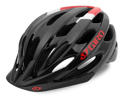 Capacete Bike Ciclismo Giro Revel Isode Fixture C Cores Cor Preto - Vermelho Tamanho 55-61 Cm