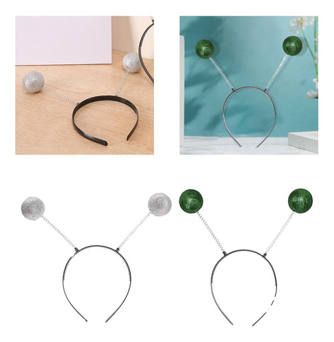 2x Novedad Alien Headbands Headwear Desfiles Performance