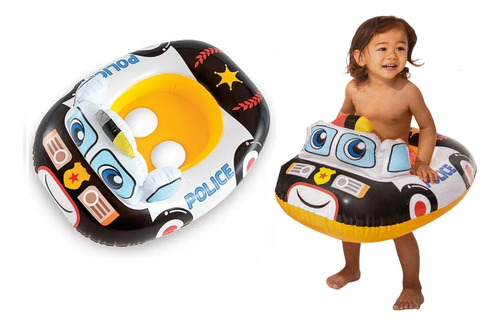 Boia De Cintura Carrinho Policia Infantil Intex 74cm X 58cm