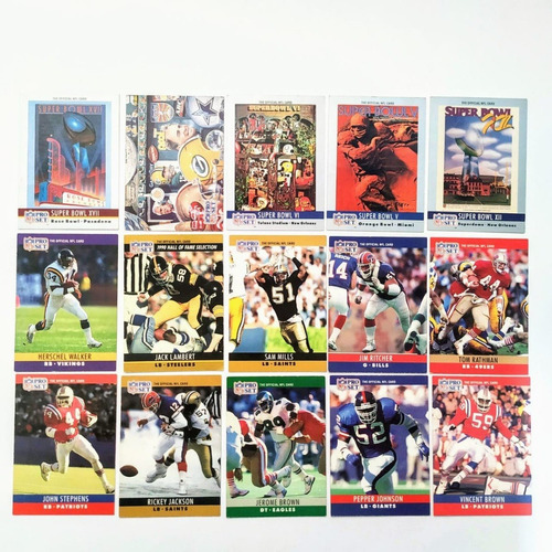 Coleccion Cartas Nfl Futbol Americano Tarjetas Pro Set Topps